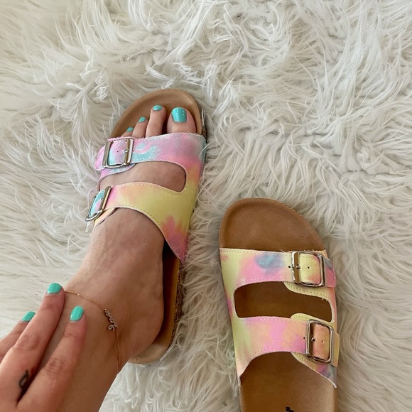 Tie Dye Footbed Sandals - Picture 9 of 16